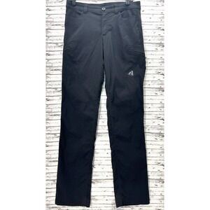 Eddie Bauer First Ascent Pants Women Size T10 Black Outdoor Stretch Straight Fit